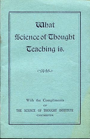 What Science of Thought Teaching is