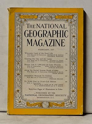 Immagine del venditore per The National Geographic Magazine, Volume CXI (111), Number Two (2) (February 1957) venduto da Cat's Cradle Books