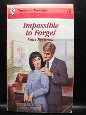 Imagen del vendedor de IMPOSSIBLE TO FORGET (Harlequin Romance #2925) a la venta por The Book Abyss