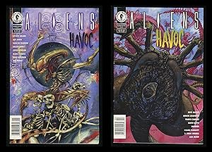 Image du vendeur pour Aliens Havoc Comic Set 1-2 Lot Sergio Aragones Gary Gianni Moebius Xenomorph art mis en vente par CollectibleEntertainment