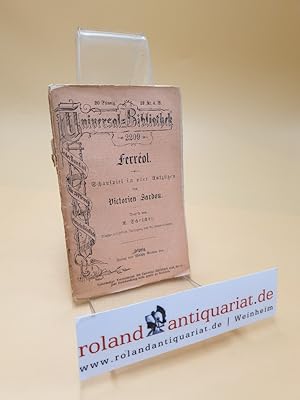 Bild des Verkufers fr Ferrol ; Schauspiel in vier Aufzgen ; 2209 zum Verkauf von Roland Antiquariat UG haftungsbeschrnkt