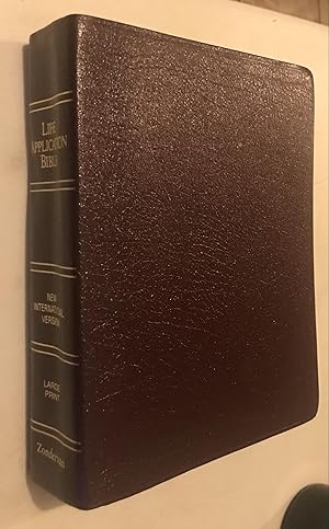 Immagine del venditore per Holy Bible: New Internation Version Life Application Bible/ Large Print/ Burgundy Bonded Leather/ Plain venduto da Once Upon A Time