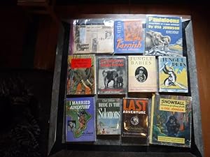 Immagine del venditore per Four Years In Paradise; I Married Adventure; Bride in the Solomons; Last Adventure; Jungle Babies; Osa Johnson's Jungle Friends; Jungle Pets; Tarnish - The True Story of A Lion Cub; Snowball - Adventures of A Young Gorilla; Pantaloons - Adventures of a Baby Elephant (10 books in original dust jackets, many signed) + ephemera, including letters, lecture tickets, articles, etc. AND 5 dvds - films of Osa and Martin Johnson's worldwide adventures (brand new and in fine condition) venduto da Old Scrolls Book Shop