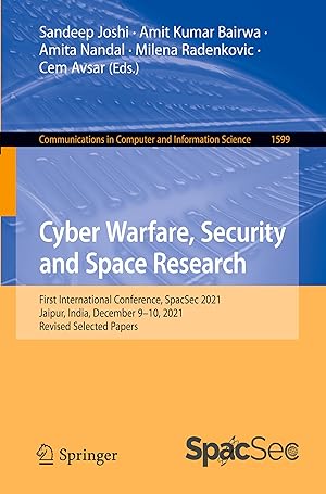 Seller image for Cyber Warfare, Security and Space Research for sale by moluna