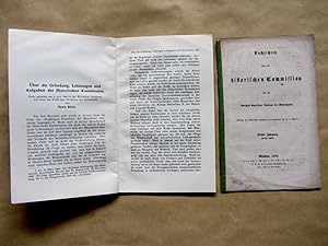 Bild des Verkufers fr ber die Grndung, Leistungen und Aufgaben der Historischen Kommision. Rede . Sonderabdruck aus "Historische Zeitschrift", 103.Bd. zum Verkauf von Versandantiquariat Dr. Wolfgang Ru