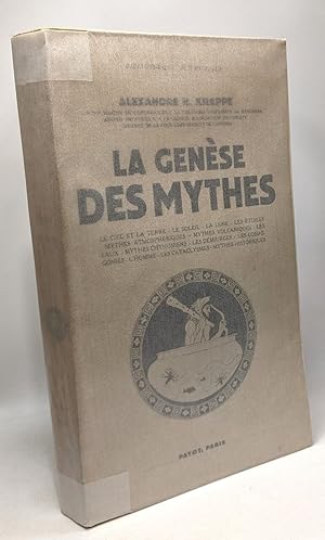 La genèse des mythes - bibliothèque scientifique