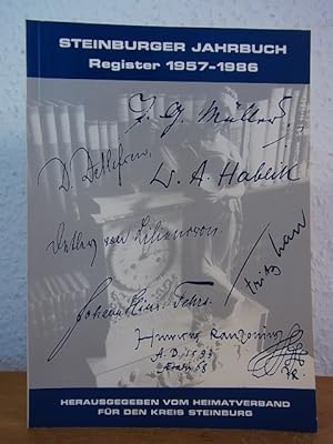 Bild des Verkufers fr Steinburger Jahrbuch. Register 1957 - 1986. Bearbeitet von Uwe Caesar zum Verkauf von Antiquariat Weber
