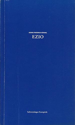 Seller image for Programmheft Georg Friedrich Hndel EZIO Premiere 21. Mai 2009 for sale by Programmhefte24 Schauspiel und Musiktheater der letzten 150 Jahre