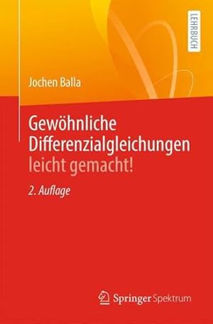 Immagine del venditore per Gew ¶hnliche Differenzialgleichungen leicht gemacht! (German Edition) by Balla, Jochen [Paperback ] venduto da booksXpress