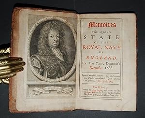 Bild des Verkufers fr Memoires Relating to the State of the Royal Navy of England, for Ten Years, Determin'd December 1688. zum Verkauf von Forest Books, ABA-ILAB