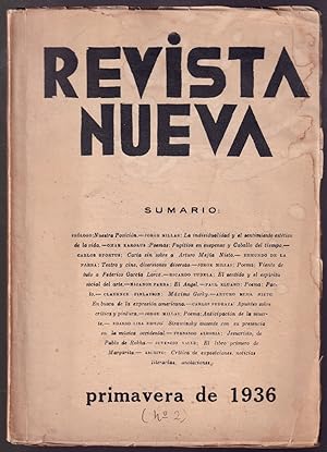 Imagen del vendedor de REVISTA NUEVA: Primavera de 1936. No. 2. a la venta por ABLEBOOKS