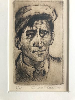 Tolvanin Merimies. A Small Drypoint Portrait, Signed, Dated & Numbered 3/15