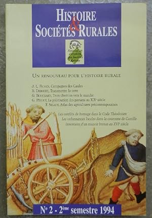 Bild des Verkufers fr Histoire & Socits rurales. - N 2, 2me semestre 1994. zum Verkauf von Librairie les mains dans les poches