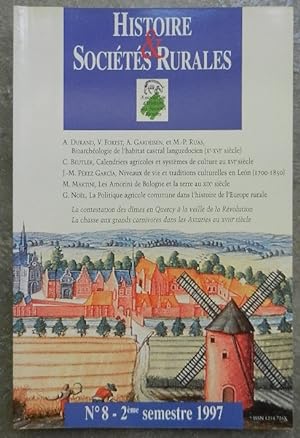 Bild des Verkufers fr Histoire & Socits rurales. - N 8, 2me semestre 1997. zum Verkauf von Librairie les mains dans les poches