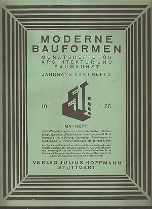 Moderne Bauformen - Monatshefte für Architektur und Raumkunst. XXVII, Heft 5 , Jahrgang 1928