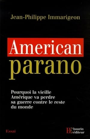 American parano - Jean-Philippe Immarigeon