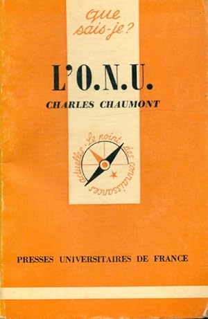 Image du vendeur pour L'O.N.U. - Charles Chaumont mis en vente par Book Hmisphres