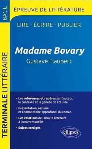 Imagen del vendedor de Madame Bovary de Gustave Flaubert - Guillaume Bardet a la venta por Book Hmisphres
