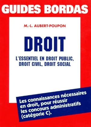 Droit - M.-L. Aubert-Poupon