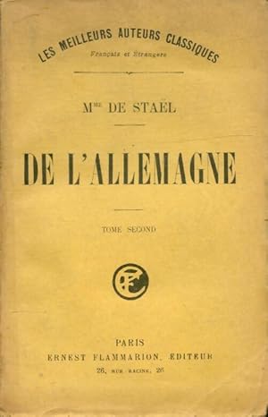 Image du vendeur pour De l'Allemagne Tome II - Madame De Stael mis en vente par Book Hmisphres