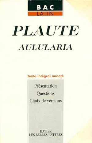 Plaute-Aulularia - Anette Flobert