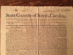 The State Gazette of North Carolina. February 1, 1798