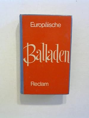 Seller image for Europische Balladen. for sale by Buecherhof