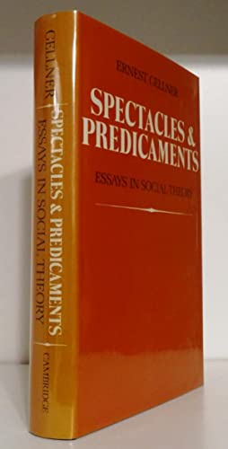 Imagen del vendedor de Spectacles and Predicaments: Essays in Social Theory a la venta por Joseph Burridge Books
