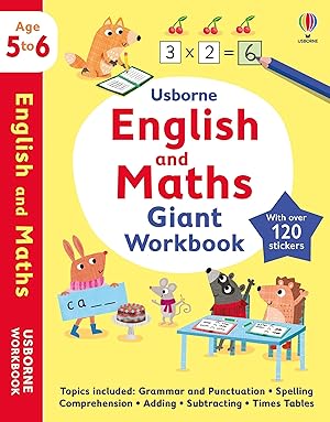 Seller image for Usborne English and Maths Giant Workbook 5-6 for sale by moluna