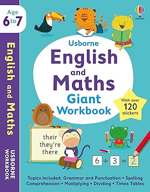 Seller image for Usborne English and Maths Giant Workbook 6-7 for sale by moluna