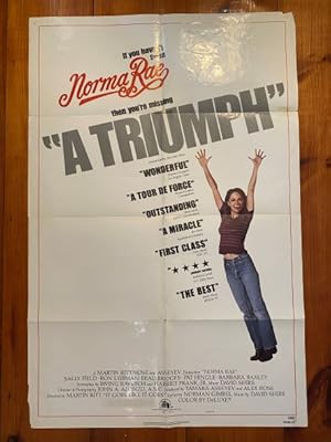 Seller image for Norma Rae One Sheet 1979 Sally Field, Beau Bridges for sale by AcornBooksNH