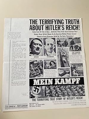 Seller image for Mein Kampf Pressbook 1960 Claude Stephenson for sale by AcornBooksNH