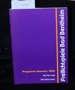 Seller image for Freilichtspiele Bad Bentheim - Programm Sommer 1992 - My Fair Lady - Die kleine Hexe for sale by Antiquariat Hoffmann