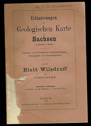 Erläuterungen zur Geologischen Karte von Sachsen - Wilsdruff