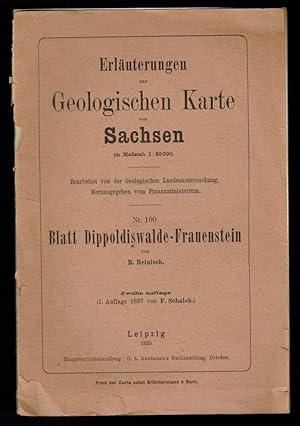 Erläuterungen zur Geologischen Karte von Sachsen - Dippoldiswalde-Frauenstein