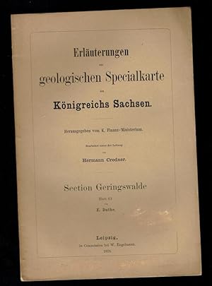 Erläuterungen zur geologischen Specialkarte des Königreichs Sachsen - Geringswalde