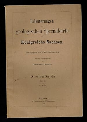 Erläuterungen zur geologischen Secialkarte des Königreichs Sachsen - Sayda