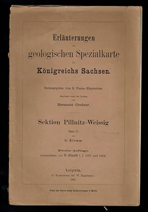 Erläuterungen zur geologischen Spezialkarte des Königreichs Sachsen - Pillnitz-Weissig