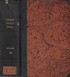 The journal of the Linnean Society Vol XXX 1895 Botany