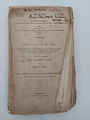 Doc. No. 244: Duties on Import [To Accompany the Revenue Bill (No. 472) Reported by the Committee...