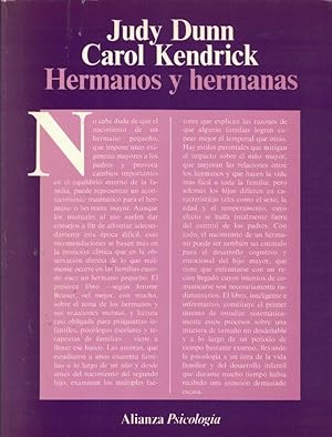 Seller image for HERMANOS Y HERMANAS. Amor, envidia y comprensin. for sale by Librera Torren de Rueda