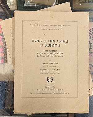 Image du vendeur pour Temples de l'Inde Central et Occidentale, 2 vol mis en vente par Moe's Books