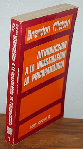 Imagen del vendedor de INTRODUCCIN A LA INVESTIGACIN EN PSICOPATOLOGA a la venta por EL RINCN ESCRITO