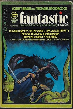 Imagen del vendedor de FANTASTIC Stories: August, Aug. 1975 ('Count Brass"; "Literary Swordmen and Sorcerers") a la venta por Books from the Crypt