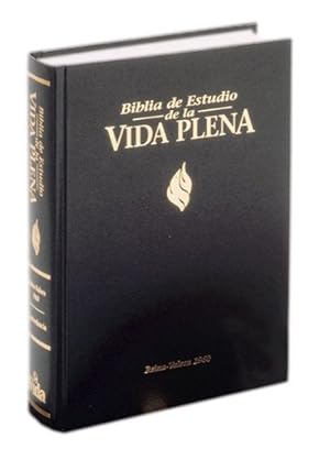 Imagen del vendedor de Biblia de Estudio Vida Plena, Piel Negro,  ndice by Zondervan [Bonded Leather ] a la venta por booksXpress