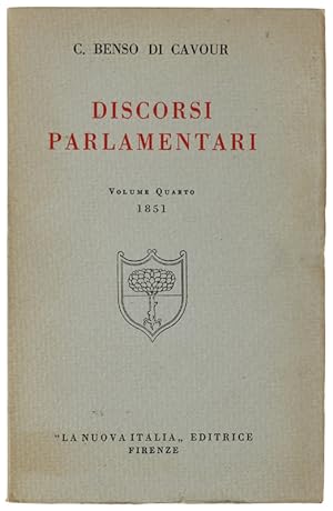Imagen del vendedor de DISCORSI PARLAMENTARI. Volume quarto (1851).: a la venta por Bergoglio Libri d'Epoca