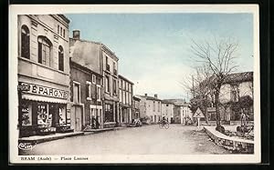 Carte postale Bram, Place Lannes