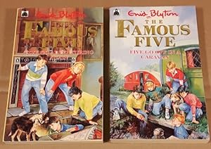 Seller image for The Famous Five Adventures (grouping): book 2: Five Go Adventuring Again (with) book 5: Five Go Off IN A Caravan - (two books [# 2 & # 5] in the Enid Blyton series "The Famous Five Adventures") for sale by Nessa Books