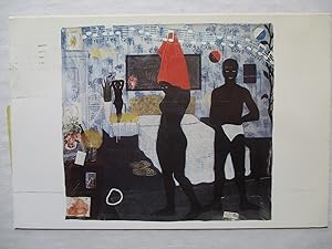 Bild des Verkufers fr Kerry Marshall Paintings Jack Shainman Gallery 1992 Exhibition invite postcard zum Verkauf von ANARTIST