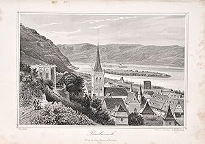 Seller image for Bacharach (St.-Peter). Stahlstich. 11,5 x 16,5 cm. for sale by Antiquariat Reinsch